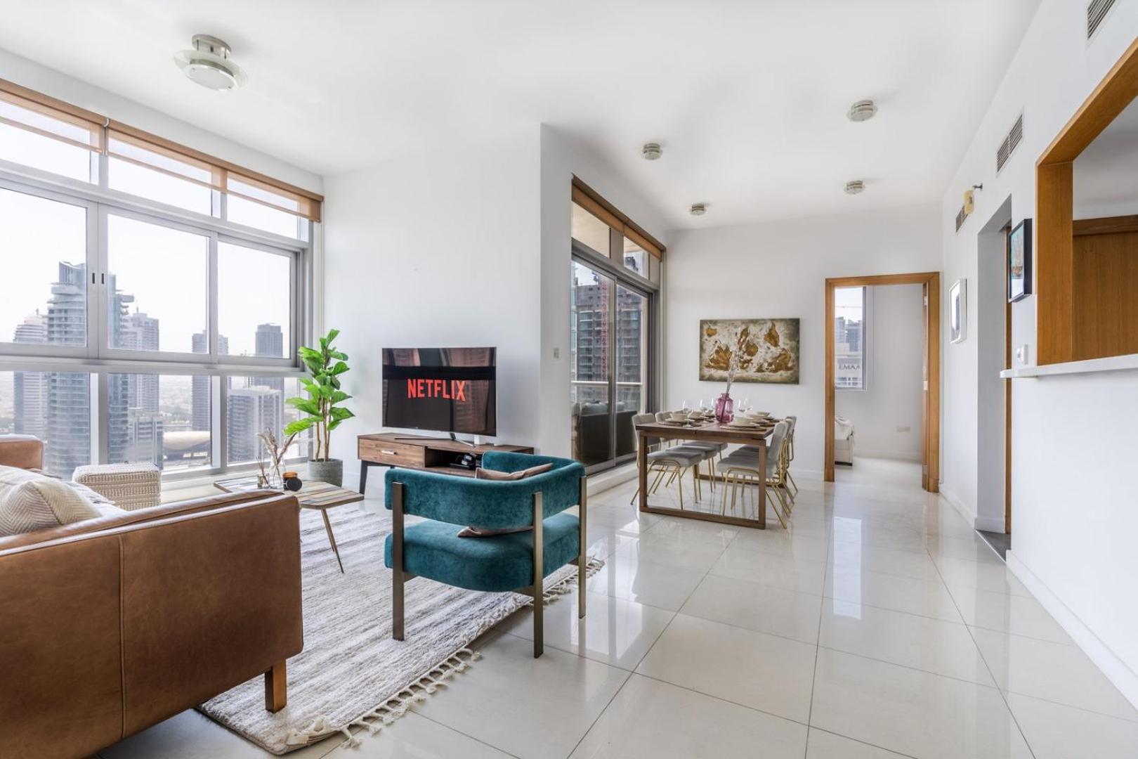 Guestready - Skyview Home With Marina View Dubai Bagian luar foto